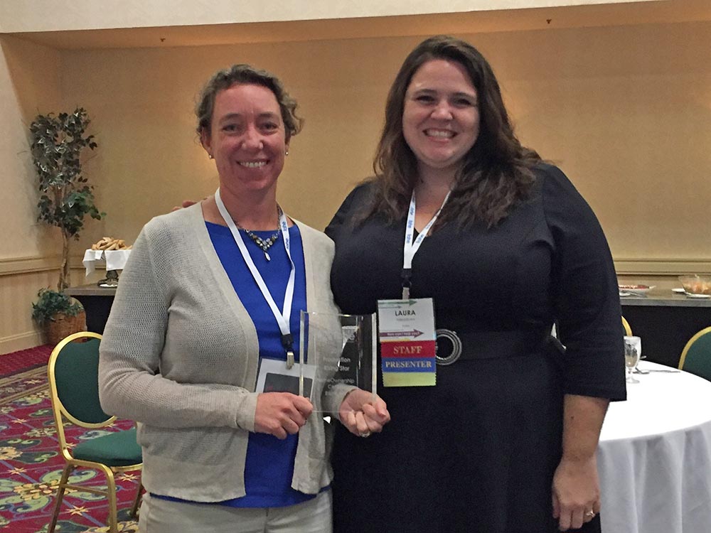 Accepting 2017 Rising Star award.